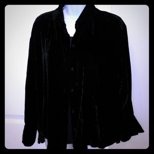 Black Velvet Top